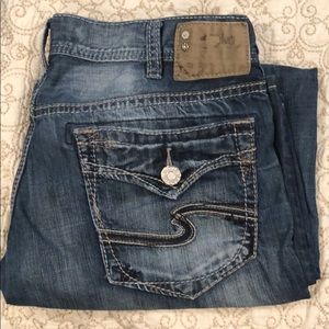 Men’s silver jeans 36x32